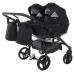 Junama Space Duo 04 Black Dvīņu rati 3in1