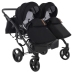 Junama Space Duo 04 Black Dvīņu rati 3in1