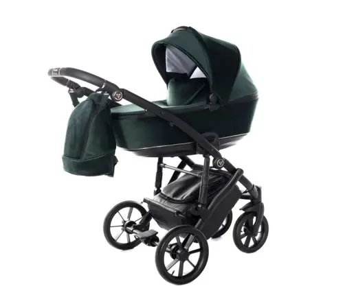 Junama Space Velur 01 Green Bērnu rati 2in1