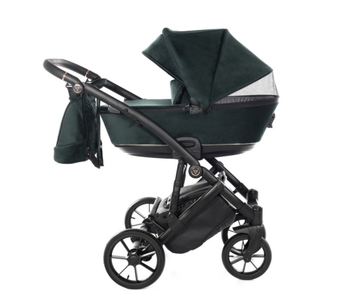 Junama Space Velur 01 Green Bērnu rati 2in1