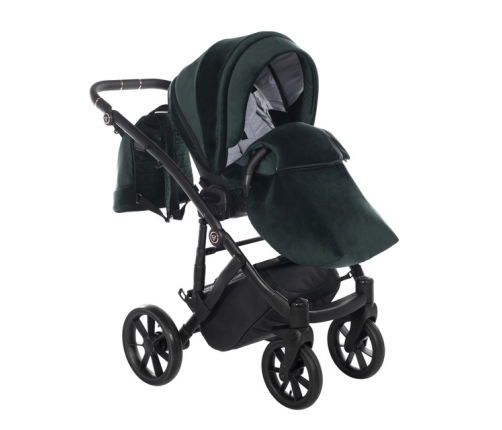 Junama Space Velur 01 Green Bērnu rati 3in1