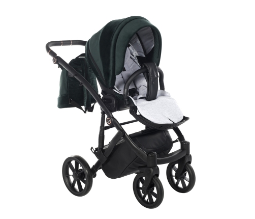 Junama Space Velur 01 Green Bērnu rati 3in1