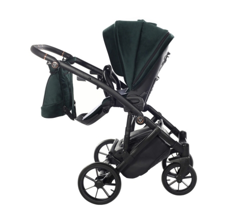 Junama Space Velur 01 Green Bērnu rati 3in1