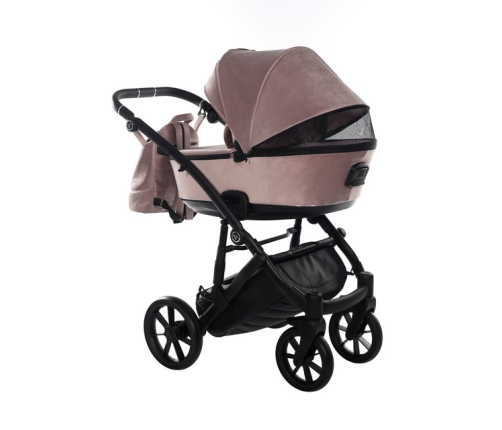 Junama Space Velur 02 Pink Bērnu rati 3in1
