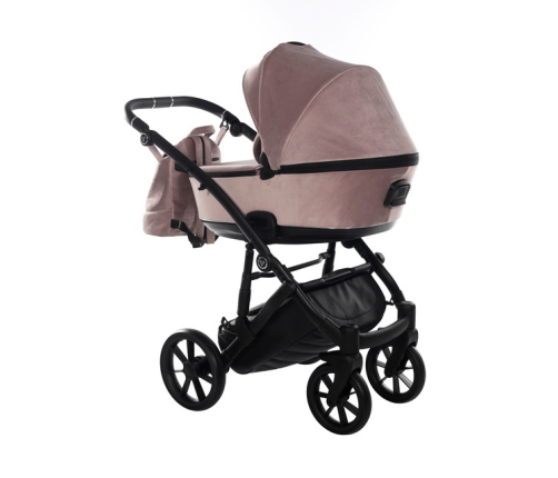 Junama Space Velur 02 Pink Bērnu rati 3in1