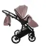 Junama Space Velur 03 Black Bērnu rati 2in1