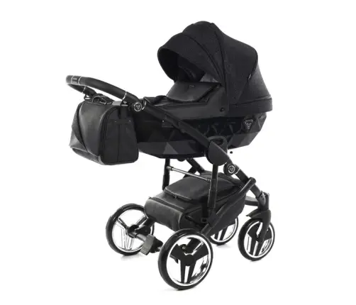 Junama Superstar 03 Black Bērnu rati 2in1