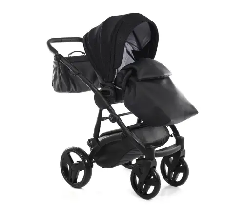 Junama Superstar 03 Black Bērnu rati 2in1