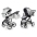 Junama Termo Line Eco 01 Silver Bērnu rati 2in1