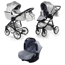 Junama Termo Line Eco 01 Silver Bērnu rati 3in1