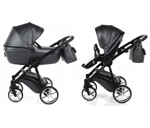 Junama Termo Line Eco 02 Black Bērnu rati 2in1