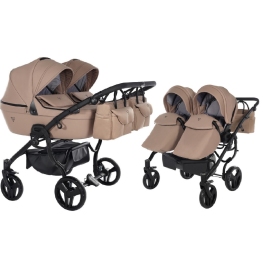 Junama Termo Line Tex Duo 01 Beige Dvīņu rati 2in1