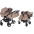 Junama Termo Line Tex Duo 01 Beige Dvīņu rati 2in1
