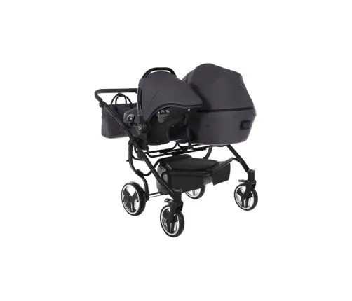 Junama Termo Line Tex Duo 02 Graphite grey Dvīņu rati 2in1