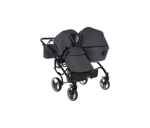Junama Termo Line Tex Duo 02 Graphite grey Dvīņu rati 2in1