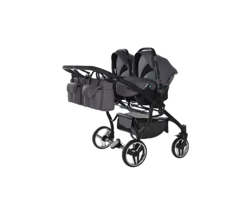Junama Termo Line Tex Duo 02 Graphite grey Dvīņu rati 2in1