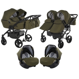 Junama Termo Line Tex Duo 03 Olive Dvīņu rati 3in1