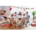 Kinderkraft Enock Wood white 3in1 Barošanas krēsliņš
