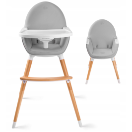 KinderKraft Fini Grey 2 in 1 Barošanas krēsls