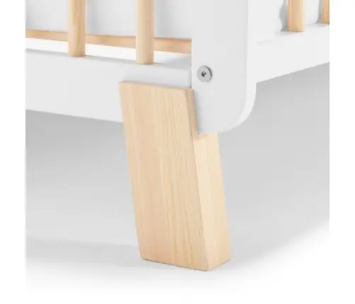 Kinderkraft Lunky LX White Bērnu gulta 140x70 сm