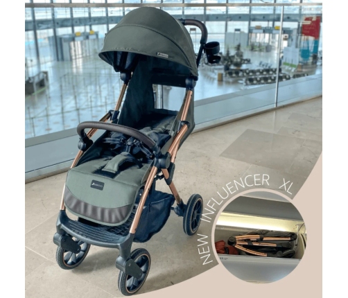 Leclerc Baby Influencer XL Black Brown Pastaigu rati