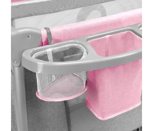 Lionelo Thomi Pink Baby 2in1 Ceļojumu gulta