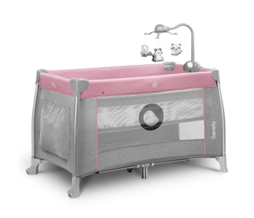Lionelo Thomi Pink Baby 2in1 Ceļojumu gulta