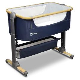 Lionelo TIMON 3in1 Navy Blue Bērnu Ceļojumu gulta Manēža
