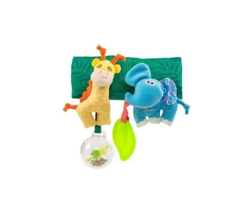 Mīkstā rotaļlieta bērnu ratiņiem CHICCO Gilby & Eli