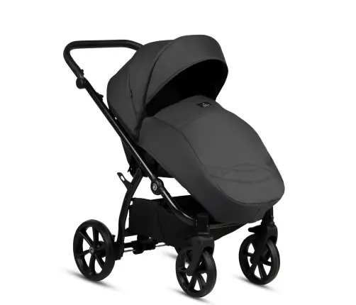 Tutis Leo Black 020 Bērnu Ratiņi 2in1