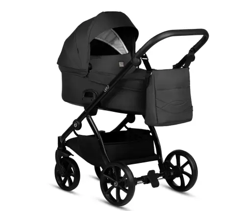 Tutis Leo Black 020 Bērnu Ratiņi 2in1