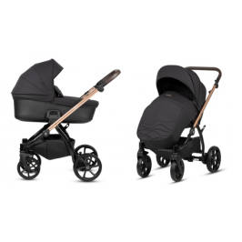 Tutis Leo Black 201 Bērnu rati 2in1