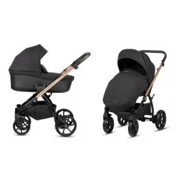 Tutis Leo Black 201 Bērnu rati 2in1