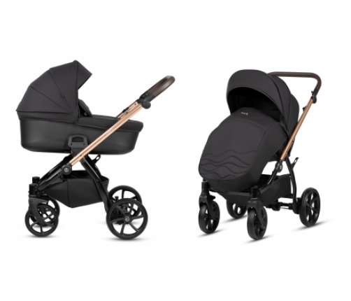 Tutis Leo Black 201 Bērnu rati 2in1