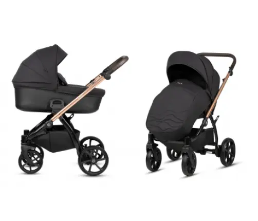 Tutis Leo+ Black 201 Bērnu rati 2in1