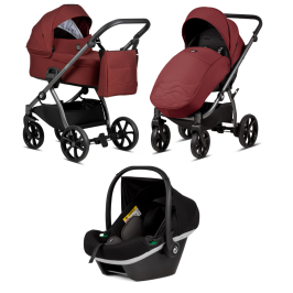 Tutis Leo Cherry 105 3-in-1 Baby Stroller
