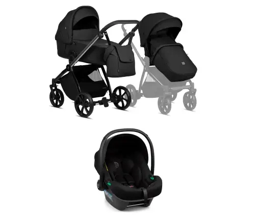 Tutis Mio 3+ BLACK EDITION Obsidian 060 Детская коляска 3в1