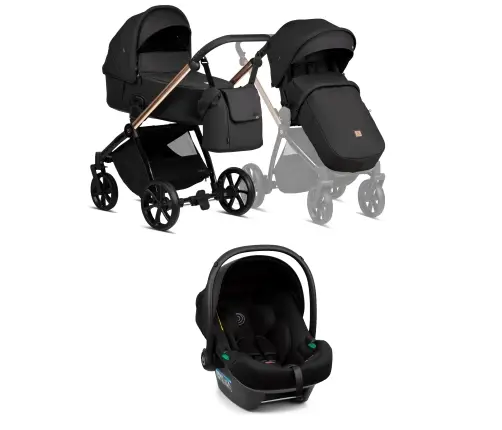 Tutis Mio 3 + BLACK EDITION Rose Gold 292 Vaikiškas vežimėlis 3in1