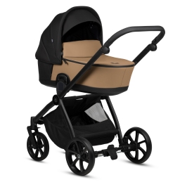 Tutis Mio 3 + LEATHER Beige 180 2-in-1 Baby Stroller