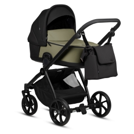 Tutis Mio 3 + LEATHER Olive 025 2-in-1 Baby Stroller