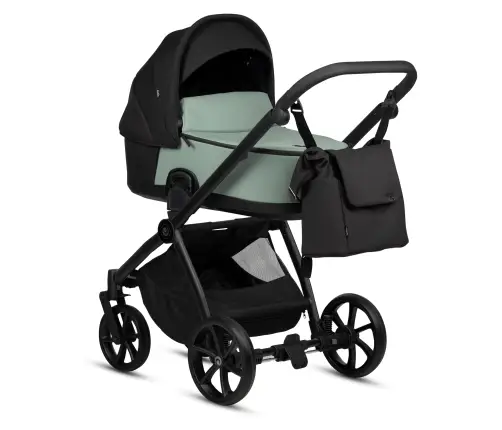 Tutis Mio 3+ LEATHER Sage 039 Vaikiškas vežimėlis 2in1