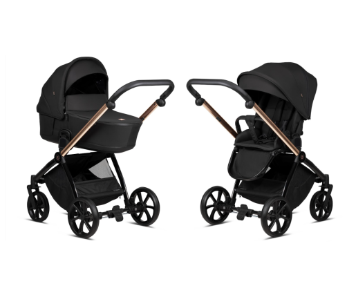 Tutis MIO Plus Thermo Black Edition Rose gold 292 Bērnu Ratiņi 2in1