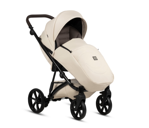 Tutis Viva 5 + LEATHER Vanilla 086 3-in-1 Baby Stroller