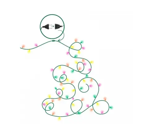 Рождественская гирлянда Blue 500 LED 36,5 м