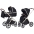 Carrello Vector CRL-6550 Pearl Black Baby Stroller 2in1