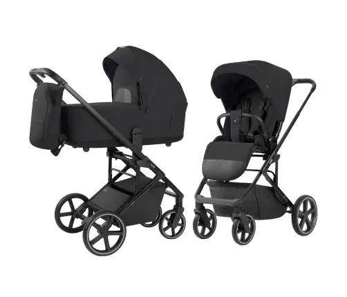Carrello Alfa CRL-6522 Rock Black Vaikiškas vežimėlis 2in1
