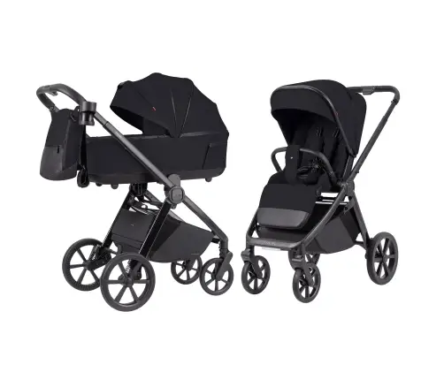 Carrello Omega Plus CRL-6540/1 2024 2in1 Cosmo Black Baby Stroller