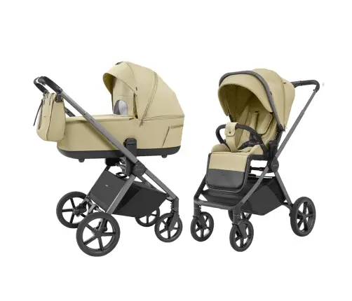 CARRELLO Ultra CRL-6527 Soft Beige Bērnu rati 2in1