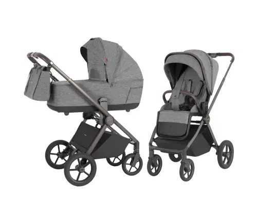 Baby stroller 2in1 CARRELLO Ultra CRL-6527 Metal Grey