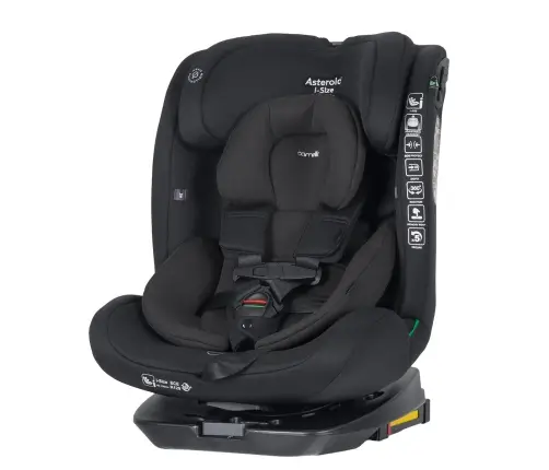Carrello Asteroid CRL-17001 i-Size Space Black Beebide turvatool 0-18 kg